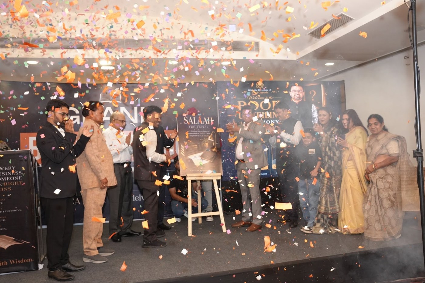 CA Vivek Khandelwal at the grand launch event of his book SALAAH