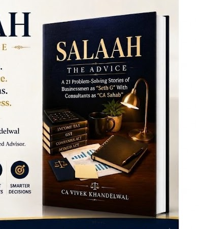 Cover of SALAAH – The Advice, authored by CA Vivek Khandelwal