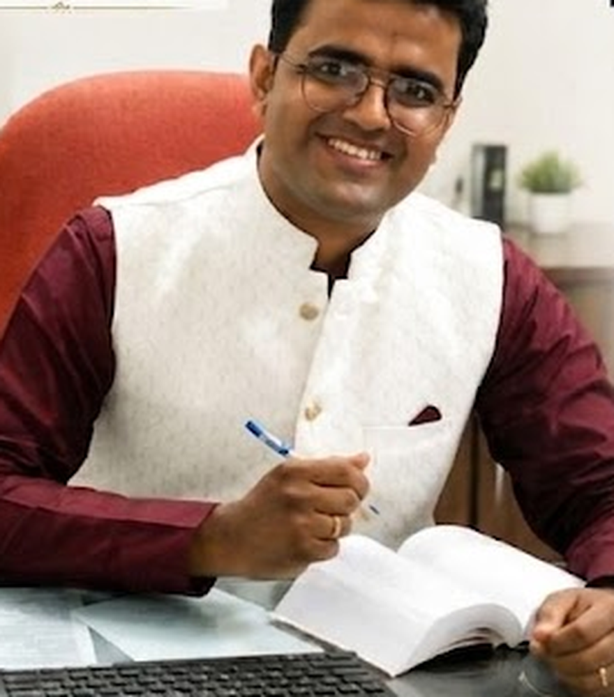 CA Vivek Khandelwal (FCA), founder of Vivek Khandelwal & Company, at his Indore office